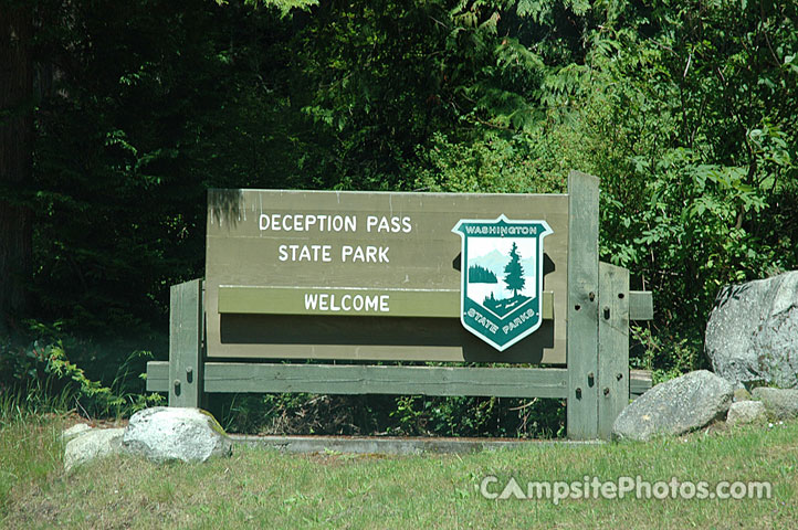 Deception Pass State Park Sign