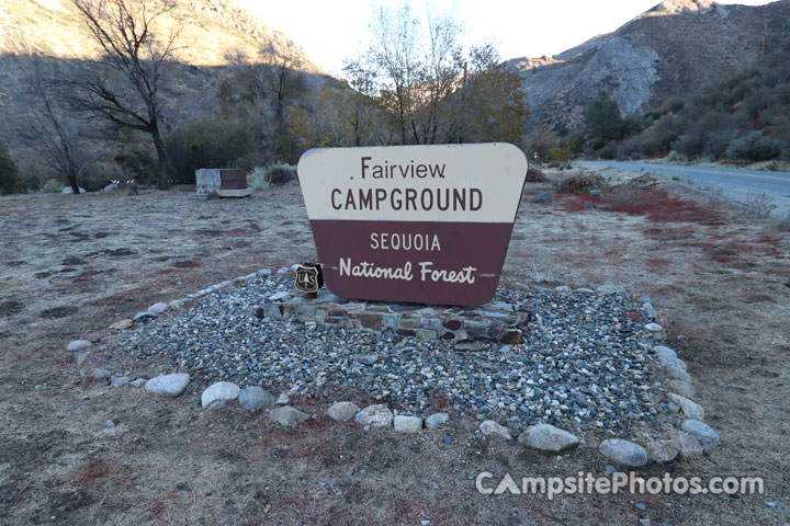 Fairview Campground Sign