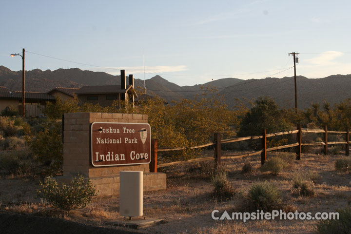 Joshua Tree National Park Indian Cove Sign
