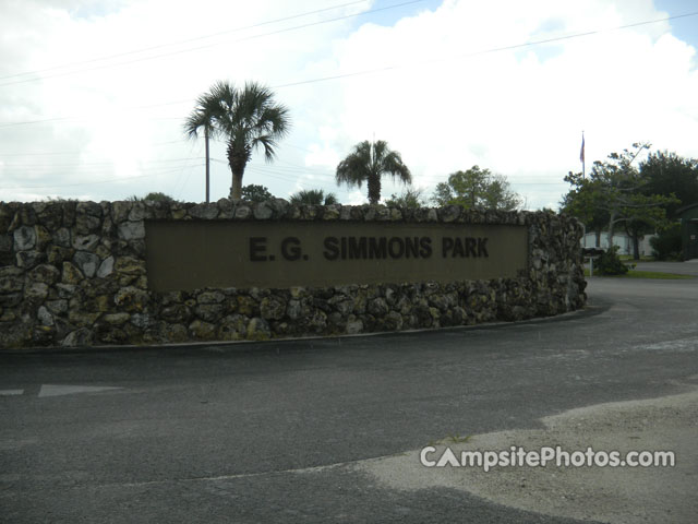 EG Simmons Park Sign