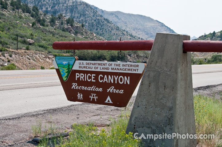 Price Canyon Sign