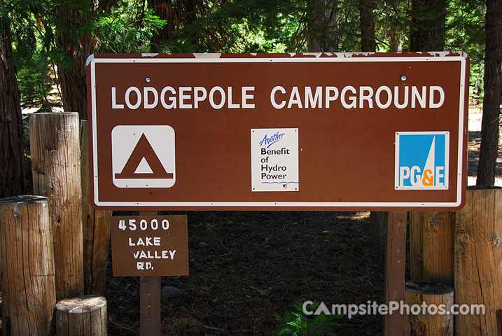 Lodgepole Sign