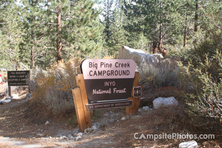 Big Pine Creek Sign