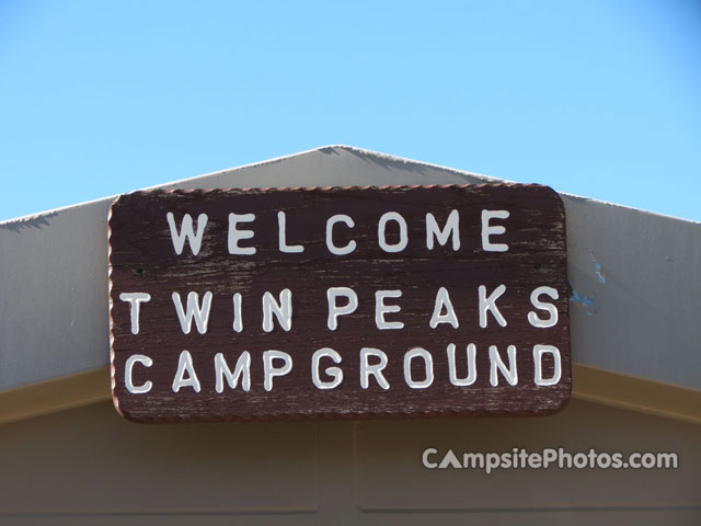 Twin Peaks Campground Sign