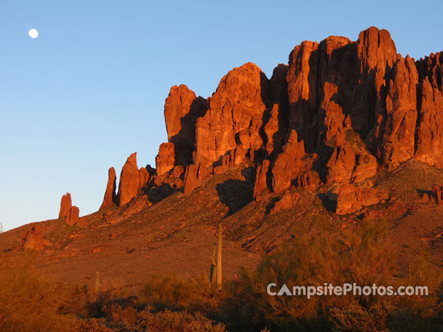 Lost Dutchman State Park Superstitions and Moon