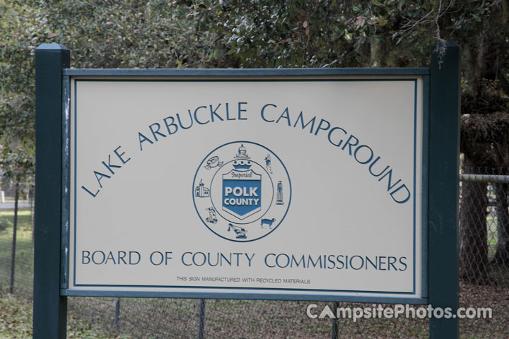 Lake Arbuckle Sign