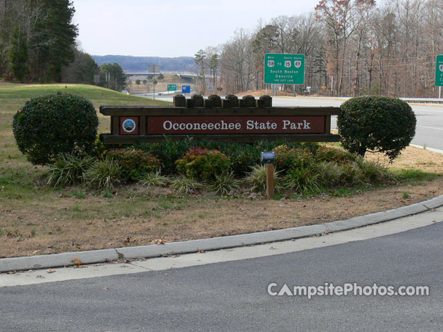 Occoneechee State Park Sign