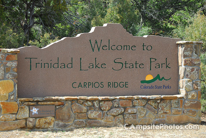 Trinidad Lake State Park Lake Sign