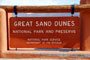 Great Sand Dunes Sign