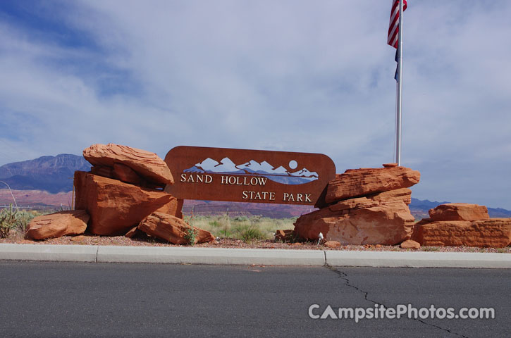 Sand Hollow State Park Sign