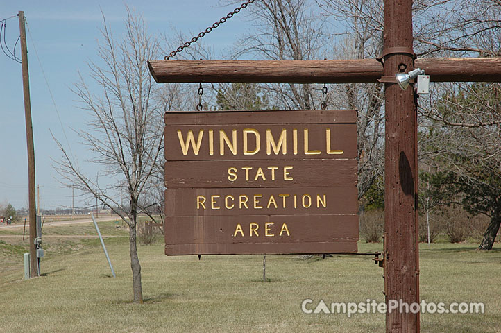 Windmill State Recreation Area Sign
