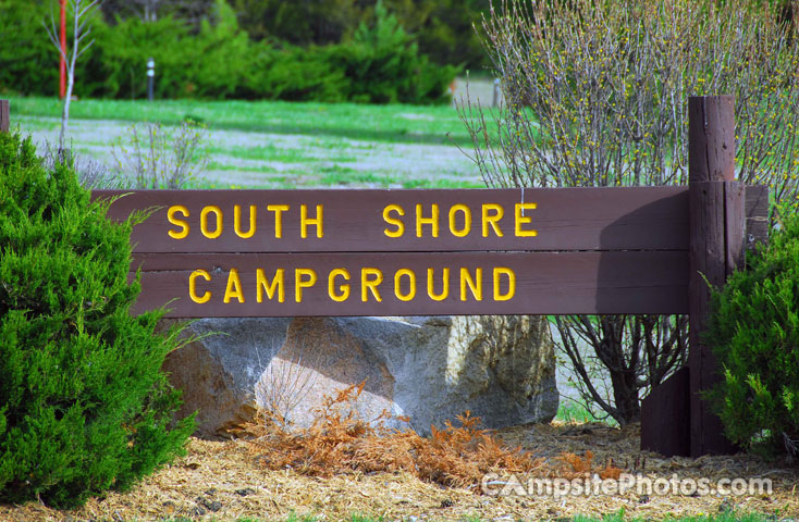 Branched Oak Lake South Shore Sign