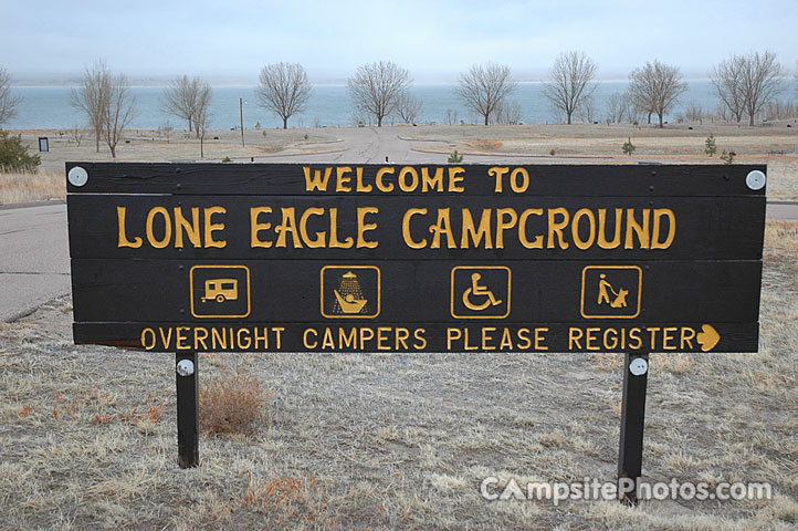 Lake McConnaughy Lone Eagle Sign