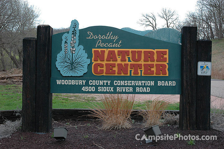 Stone Park Nature Center Sign