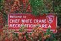 Chief White Crane Sign