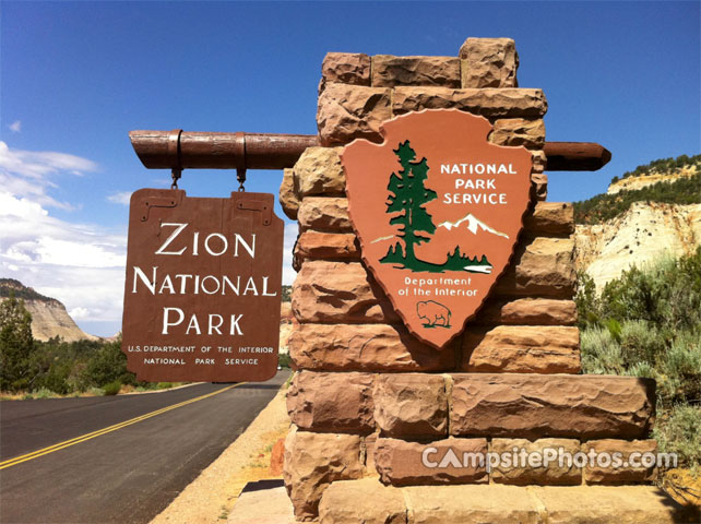 Zion National Park Sign