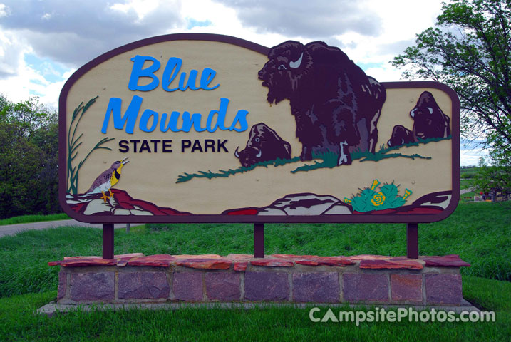 Blue Mounds Sign