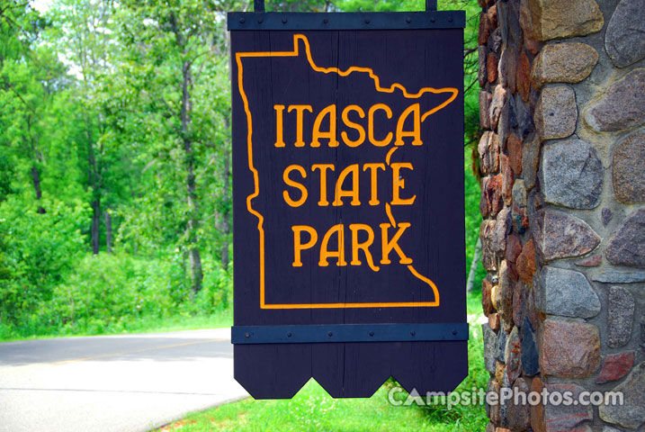 Itasca State Park Sign