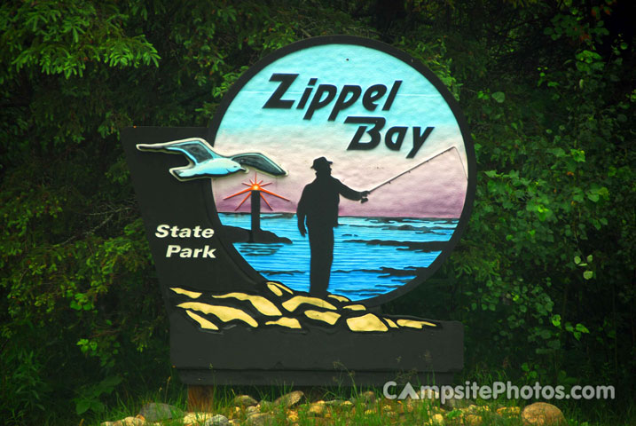 Zippel Bay State Park Sign