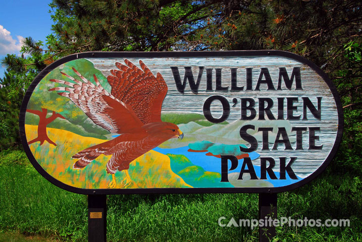William O Brien State Park Sign