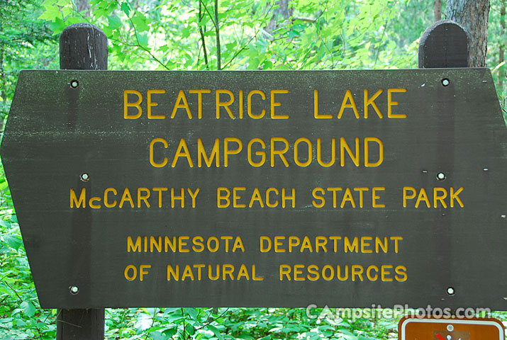 Beatrice Lake Sign