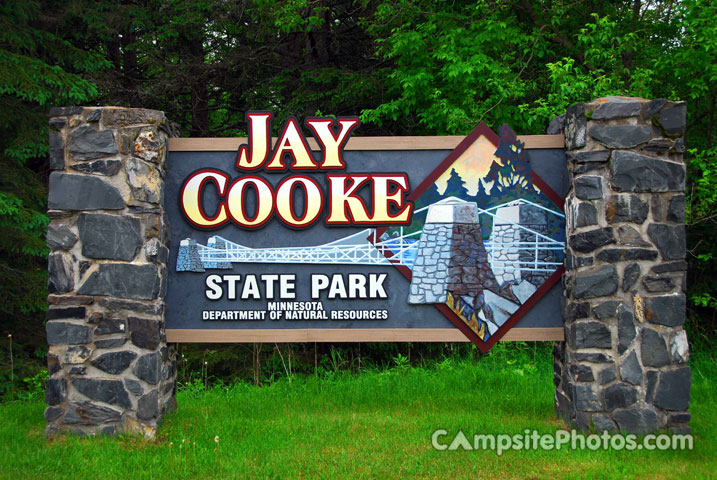 Jay Cooke State Park Sign