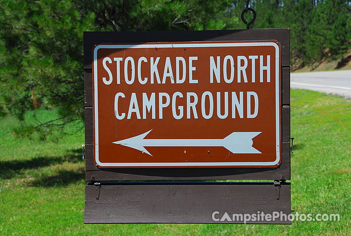 Custer State Park Stockade North Sign