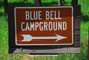 Custer State Park Blue Bell Sign