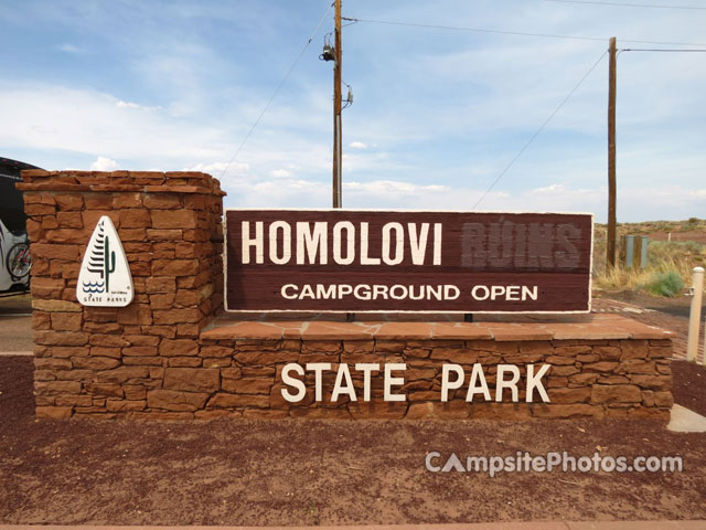 Homolovi State Park Sign