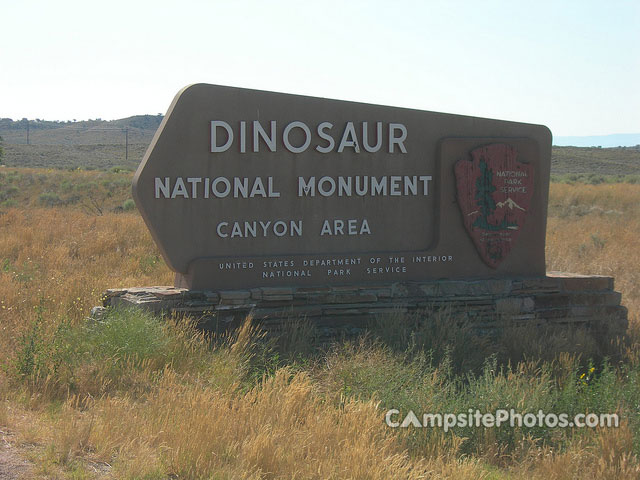Dinosaur National Monument Sign