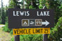 Lewis Lake Sign