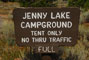 Jenny Lake Sign
