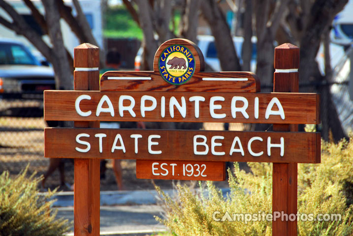 Carpinteria State Beach Sign