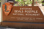 Devils Postpile Sign