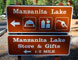 mansanita Lake Sign
