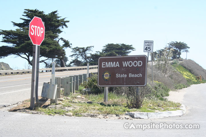 Emma Wood State Beach Sign