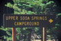 Upper Soda Springs Sign