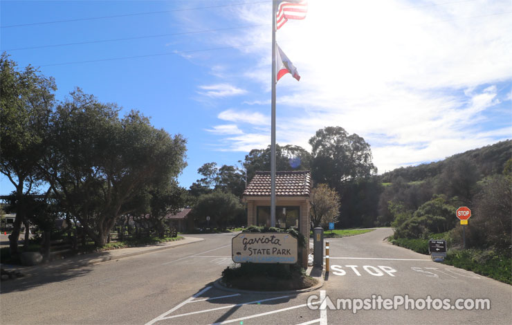 Gaviota State Park Sign-Entrance