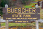 Buescher State Park Sign