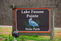 Lake Fausse Pointe Sign