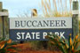 Buccaneer State Park Sign
