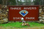 Three Rivers State Park Sign