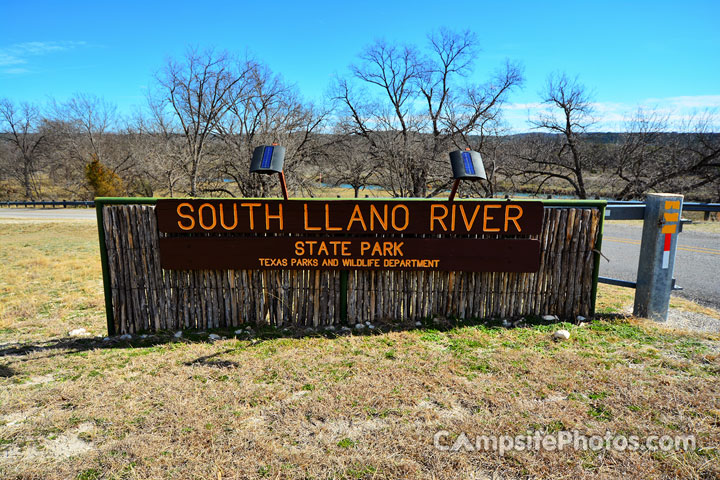 South Llano River State Park Sign