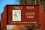 Table Rock State Park Sign