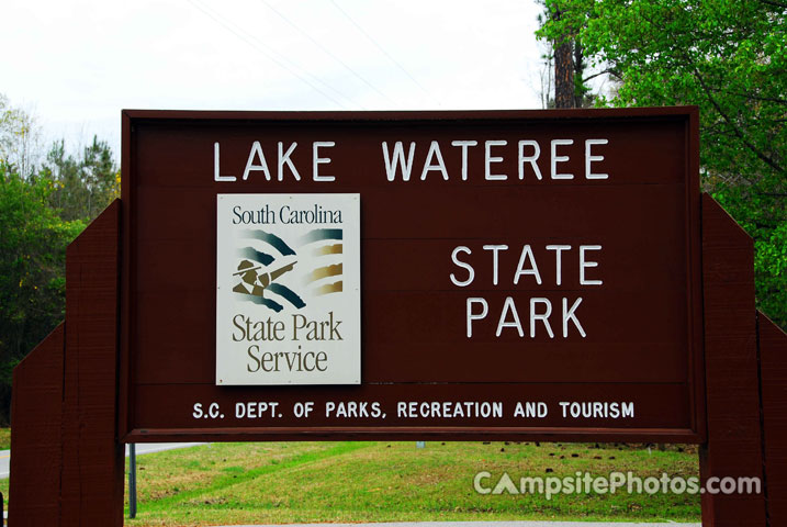Lake Wateree State Park Sign