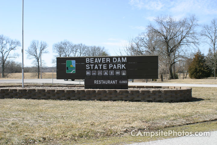Beaver Dam State Park Sign