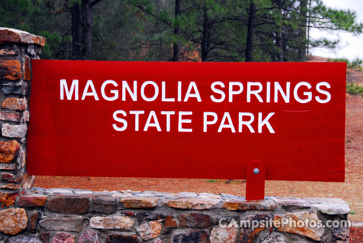 Magnolia Springs State Park Sign