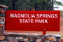 Magnolia Springs State Park Sign