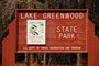 Lake Greenwood State Park Sign
