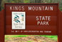 Kings Mountain State Park Sign